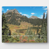 シーニックマウンテンレイクランドスケープジョンミュア引用文 フォトプラーク (正面)