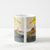 シーニックライトハウスシースケ航海のープ名 コーヒーマグカップ (中央)
