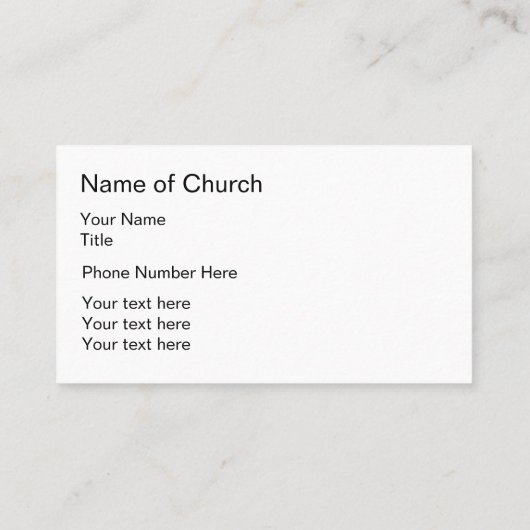 シーニックライトハウスチャーチデザイン 名刺 (裏面)