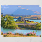 シーニックレイクテカポスクラップブック紙 (正面/裏面)