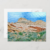 シーニック自然ハガキバレーオブファイア州パーク ポストカード (正面/裏面)