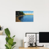 シーネカレイクパークパビリオンのショアリーンビュー ポスター (ホームオフィス)