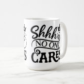 シーノワン気にタイポグラフィ感動的引用文 コーヒーマグカップ (正面右)