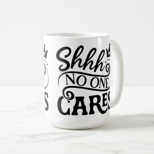 シーノワン気にタイポグラフィ感動的引用文 コーヒーマグカップ (正面右)