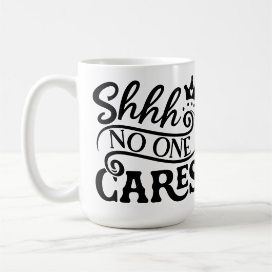 シーノワン気にタイポグラフィ感動的引用文 コーヒーマグカップ (左)