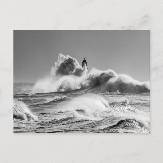 シーハムの嵐の海 ポストカード (正面)