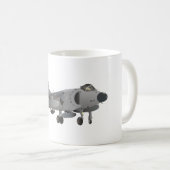 シーハリアジェット戦闘機 コーヒーマグカップ (正面右)