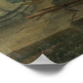 シーバの女王のエンバケーション – Claude Lorrain ポスター (角)