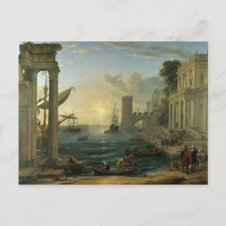 シーバの女王のエンバケーション – Claude Lorrain ポストカード