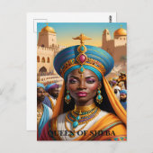 シーバの女王のキリスト教はがき ポストカード (正面/裏面)