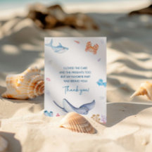 シーバースデーパーティーのサンキューカード