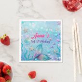 シーバースデーパーティーの下で スタンダードカクテルナプキン (インサイチュ)