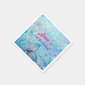 シーバースデーパーティーの下で スタンダードカクテルナプキン (角)