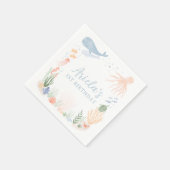 シーバースデーパーティーの下で スタンダードカクテルナプキン (角)