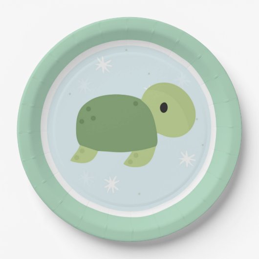 シーバースデーパーティーの下で ペーパープレート (正面)