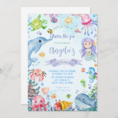 シーバースデーパーティーの下で 招待状 (正面/裏面)