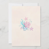 シーバースデーパーティーの下で 招待状 (裏面)