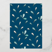 シーバースデーパーティーの下で 箔招待状 (裏面)