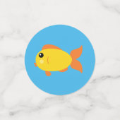 シーバースデーパーティードテーブルデコール紙吹雪 コンフェッティ (スモール正面)