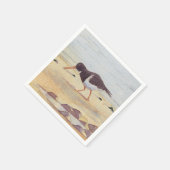 シーバードオイスターキャッチャービーチ野生生物紙ナプキン スタンダードカクテルナプキン (角)