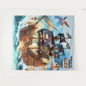 シーバーマイティンバーズパイレーツテーマ タペストリー (正面(横))