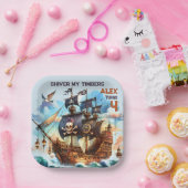 シーバーマイティンバーズパイレーツテーマ ペーパープレート (パーティー)