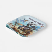 シーバーマイティンバーズパイレーツテーマ ペーパープレート (傾斜あり)