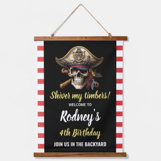 シーバーマイテンバーパイレーツパーティー 吊り下げ型タペストリー (正面)