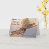 シーバーミーティンバーあなたは80誕生日 カード (黄色い花)