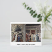 シーバ女王バイピエロデラフランチェスカ ポストカード (スタンド正面)