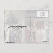 シーバ女王バイピエロデラフランチェスカ ポストカード (裏面)