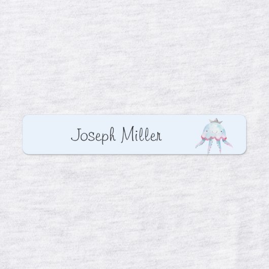 シーパイレーツ気に子供部屋デイネーム衣類 ラベル (デザイン2)