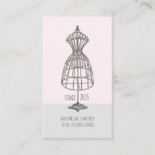 シーパステーラーヴィンテージドレス型枠名刺 名刺 (正面)