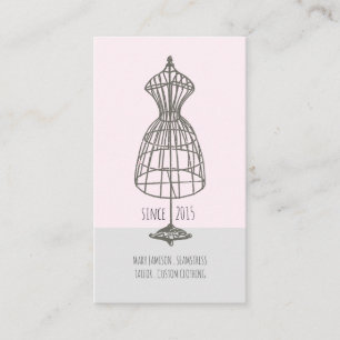 シーパステーラーヴィンテージドレス型枠名刺 名刺
