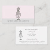 シーパステーラーヴィンテージドレス型枠 名刺 (正面/裏面)