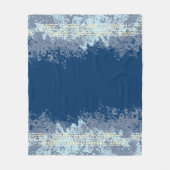 シーパターン(の模様が)あるビーチトーンパタン投げ フリースブランケット (正面)