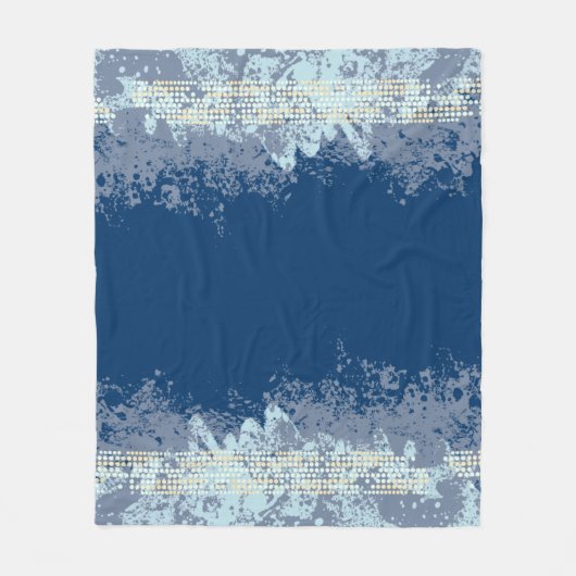 シーパターン（の模様が）あるビーチトーンパタン投げ フリースブランケット (正面)