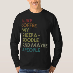 シーパドドール犬のオーナーコーヒーオーバー引用文ヴィンテージ Tシャツ