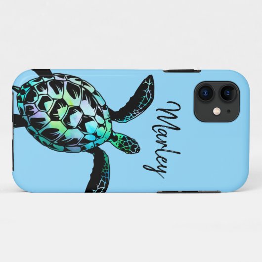 シーパーソナライズされたタートカスタムルカラーケースメイトiPh Case-Mate iPhoneケース (裏面(横))