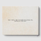 ©シーパーソナライズされたタートルラブ結婚ズゲストブック ゲストブック (裏面)