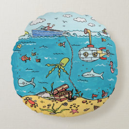 シーパーソナライズされたライフラウンドクッション ラウンドクッション