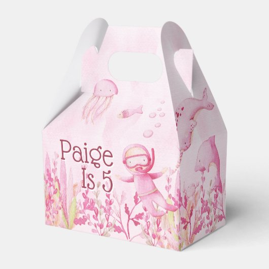 シーパーティー特典ボックスの下🐠カスタムギフトボックス フェイバーボックス (正面サイド)