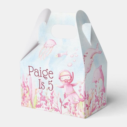 シーパーティー特典ボックスの下🐠カスタムギフトボックス フェイバーボックス (正面サイド)