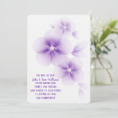 シーパープルブロッサム結婚式招待状 招待状 (スタンド正面)