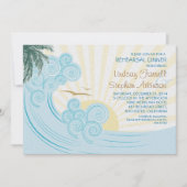 シーパームビーチリハーサルディナー招待状 招待状 (正面)