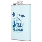 シービタミン – おもしろい海インスパイア引用文 フラスク (左)