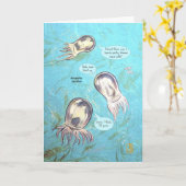 シービュレーツクラゲ勇気付けられる カード (黄色い花)