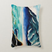 シービューの水色 アクセントクッション (正面(垂直))