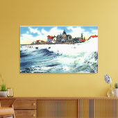 シービューアベニューウォーターフロントビューオブザサーフ キャンバスプリント (インサイチュ (リビング))