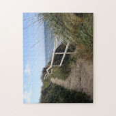 シービューグラス砂歩道の風景 ジグソーパズル (縦)